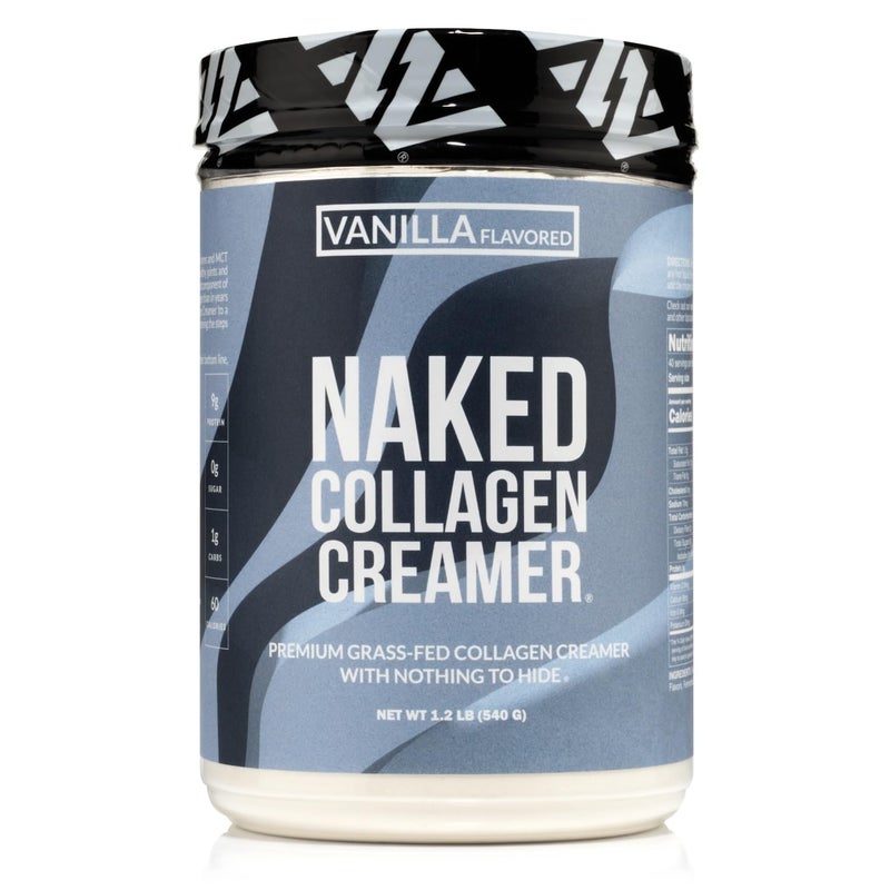 Naked Collagen Coffee Creamer Vanilla Collagen Creamer For Coffee DairyFree GlutenFree GMOFree Support Hair Skin and Nails 40 Servings